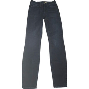 Athleta Women's Size 0 Dark Wash Stretch Flex Mid Rise Skinny Jeans 29" Inseam